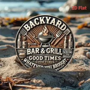 Vintage Backyard Bar & Grill Aluminum Sign 20x20 cm 9 Sc3c2f843ecd14975b857b4a02fdc57daP