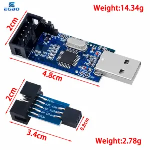 USBASP AVR Programmer Kit for Microcontrollers 11 Sc4114edfe5e44ae6b9db5caa4ae9e589d