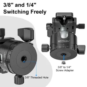 WEYLLAN EH46L Tripod Ball Head with 20kg Support 10 Sc41480c211fd40e8a2377b8ec7ade015G