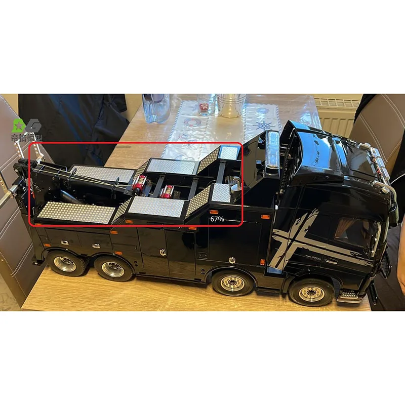 Stainless Steel Skid Plate Set for RC Truck 1/14 2 Stainless Steel Skid Plate Set for RC Truck 1/14 - Image 2