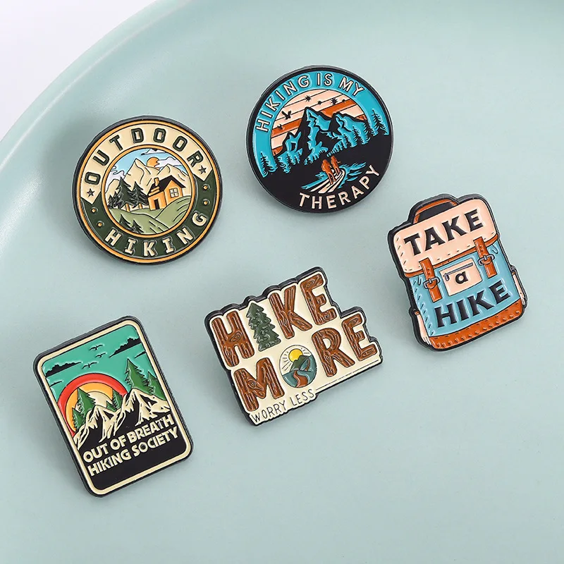 Outdoor Hiking Brooch Model XZ7413 3 Outdoor Hiking Brooch Model XZ7413 - Image 3