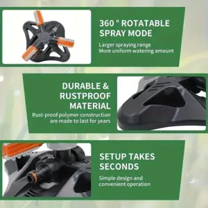 Black 360-Degree Garden Sprinkler for Lawns 12 Sc45b44ef235446ddbdc5f6ecea014d70m
