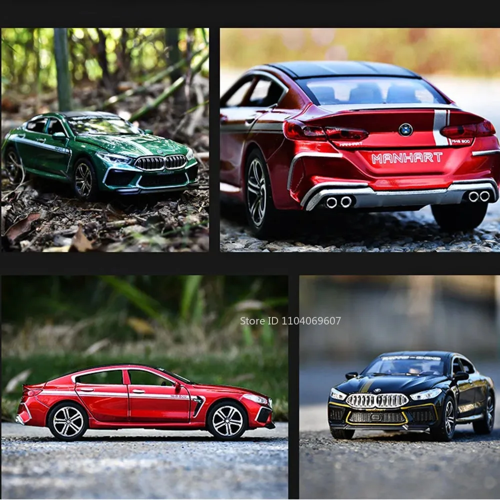 Green BMW M8 Manhart 1:32 Diecast Model 6 Green BMW M8 Manhart 1:32 Diecast Model - Image 6