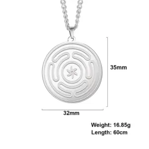 Hecate Wheel Strophalos Stainless Steel Necklace 19 Sc4862fff63354269a253faee21454193e