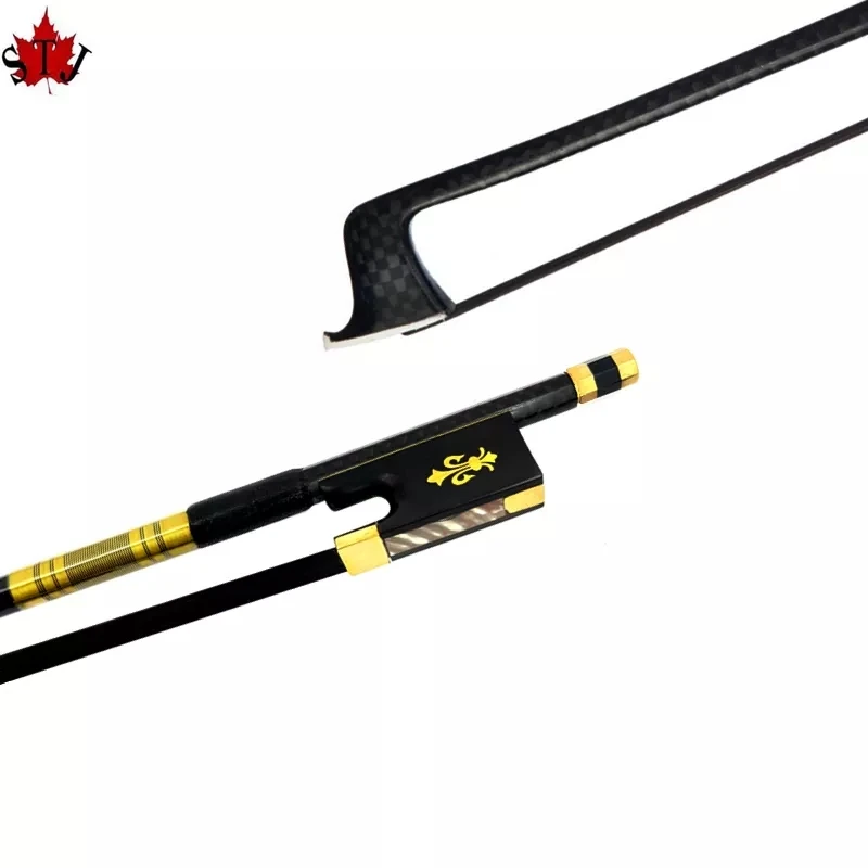 Carbon Fiber 4/4 Violin Bow with Ebony Frog 6 Carbon Fiber 4/4 Violin Bow with Ebony Frog - Image 6