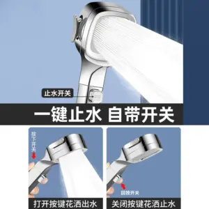 High-Pressure Handheld Shower Head with 4 Modes 12 Sc4d4c28265844e24ad58b122506a5405E