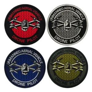 Drone Pilot Embroidered Patch Set of Four