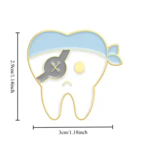 Whimsical Cartoon Tooth Brooch Set of 5 7 Sc4df4c2c342e4e39841547a34d1668fcC