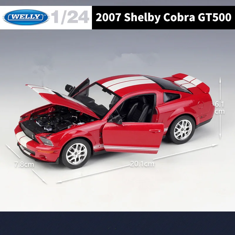 2007 Ford Mustang Shelby GT500 Diecast Model 4 2007 Ford Mustang Shelby GT500 Diecast Model - Image 4