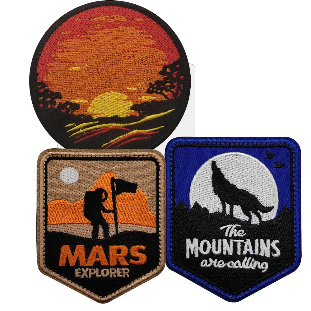 Wolf Howling Embroidered Patch for Outdoor Gear 6 Wolf Howling Embroidered Patch for Outdoor Gear - Image 6