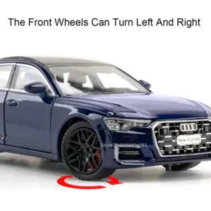 Black 1:24 Scale Diecast A6L Model Car 13 Sc5a80d3f28c046928c548cecf532b5dbg