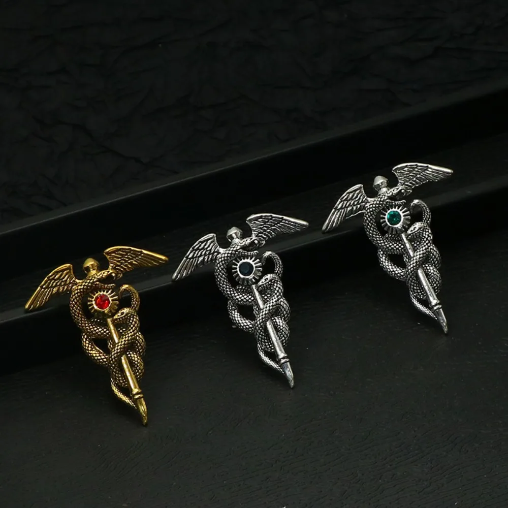 Vintage Snake Brooch with Wings 2 Vintage Snake Brooch with Wings - Image 2