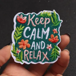 Keep Calm and Relax Patch Set of Five
