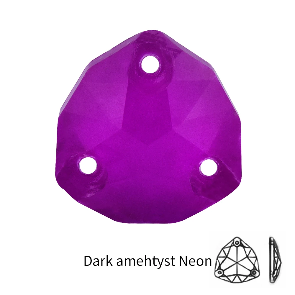 Neon Glass Rhinestones 12mm Set of 36 8 Neon Glass Rhinestones 12mm Set of 36 - Image 8