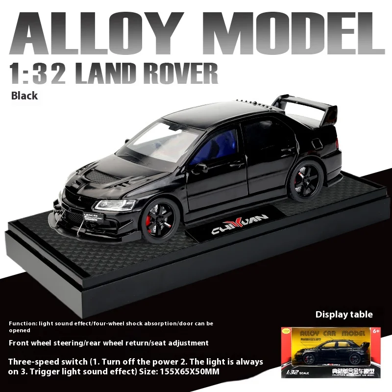 Vivid Yellow Mitsubishi EVO 1:32 Diecast Model 9 Vivid Yellow Mitsubishi EVO 1:32 Diecast Model - Image 9