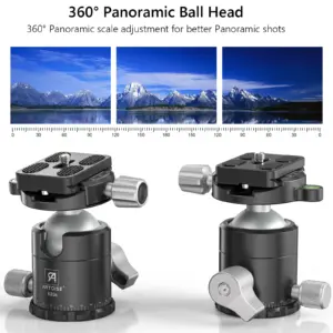 KB36 ARTCISE Aluminum Tripod Ball Head for Cameras 8 Sc63d80760feb4245be8815853012f39cF