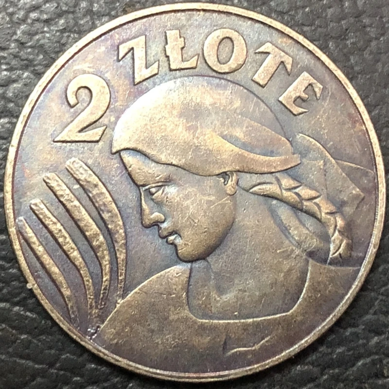 1924 Polish 2 Zlote Vintage Replica Coin 2 1924 Polish 2 Zlote Vintage Replica Coin - Image 2