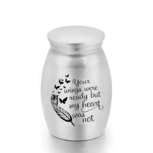 Mini Pet Memorial Urn Aluminum Alloy Blue, Black, Silver, Gold 17 Sc677cdb6bead4201b7235b055b4bee1ea