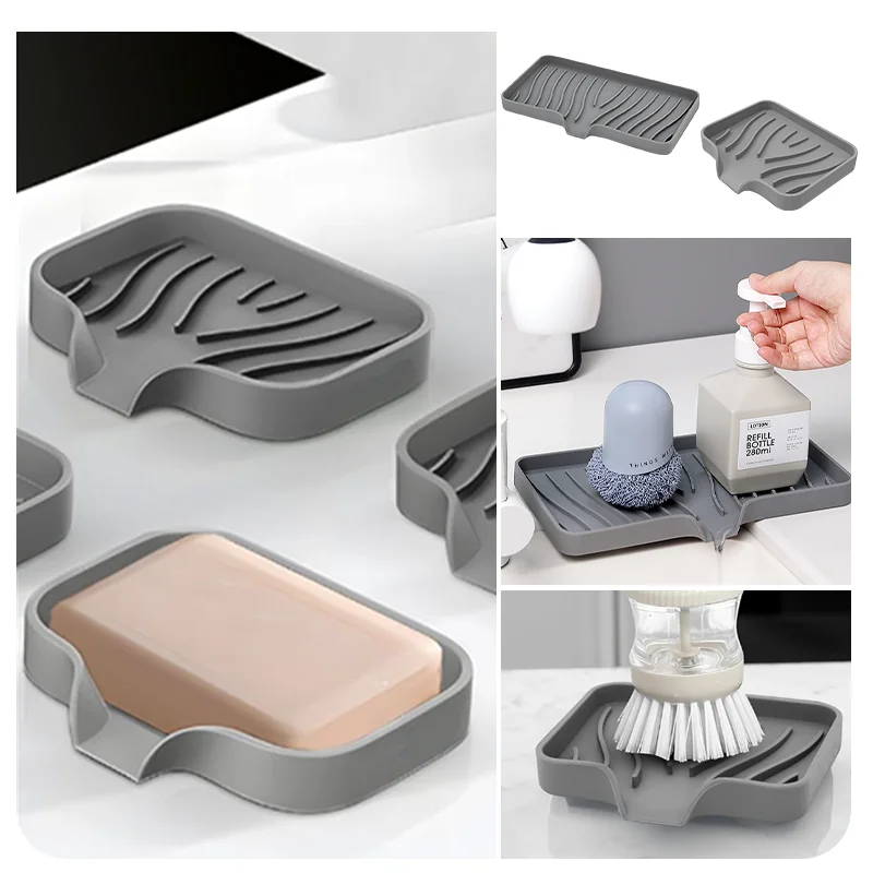 Silicone Sink Organizer with Drainage System 5 Silicone Sink Organizer with Drainage System - Image 5