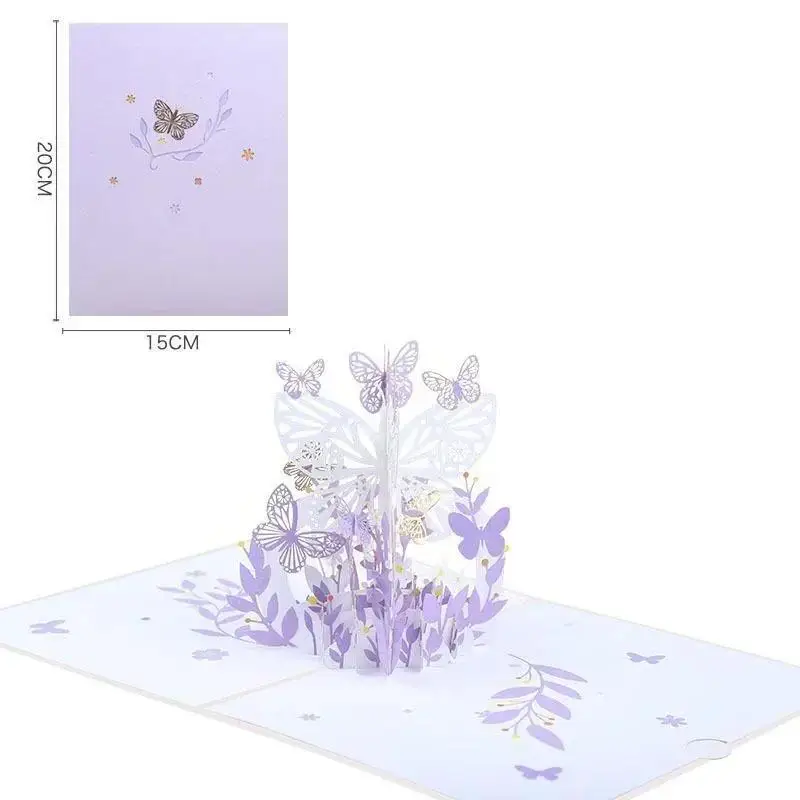 Elegant Butterfly Greeting Card Envelope 15x20 cm 2 Elegant Butterfly Greeting Card Envelope 15x20 cm - Image 2