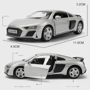 1:36 Scale Alloy R8 Coupe Model Car 13 Sc77aff881e214ed7b1112a8e488120fdl