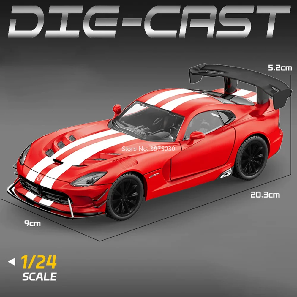 1:24 Scale Dodge Viper Diecast Model 9 1:24 Scale Dodge Viper Diecast Model - Image 9