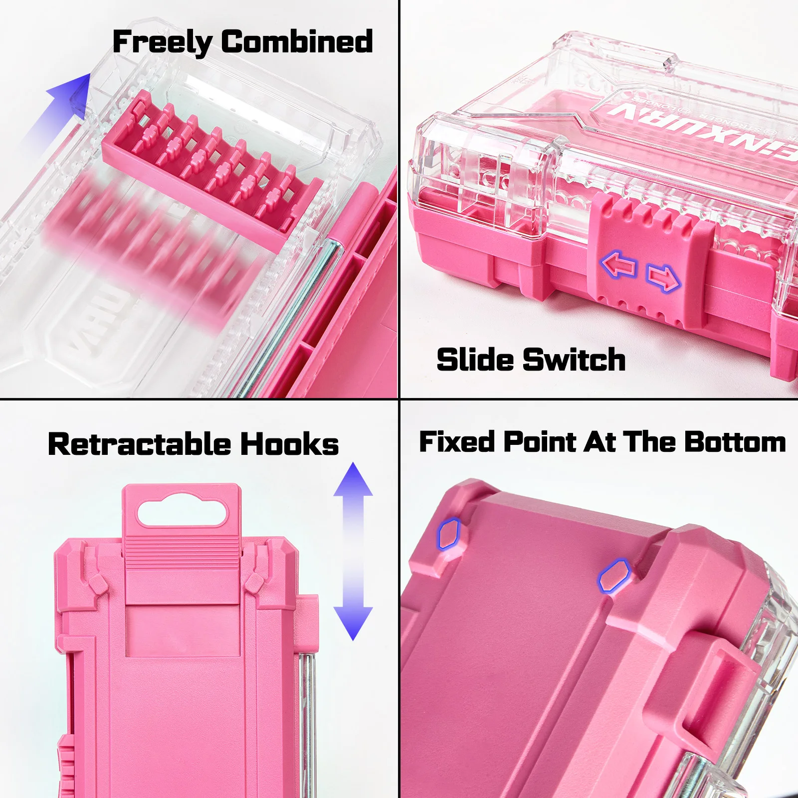 Pink 45-Piece Impact Screwdriver Bit Set 5 Pink 45-Piece Impact Screwdriver Bit Set - Image 5