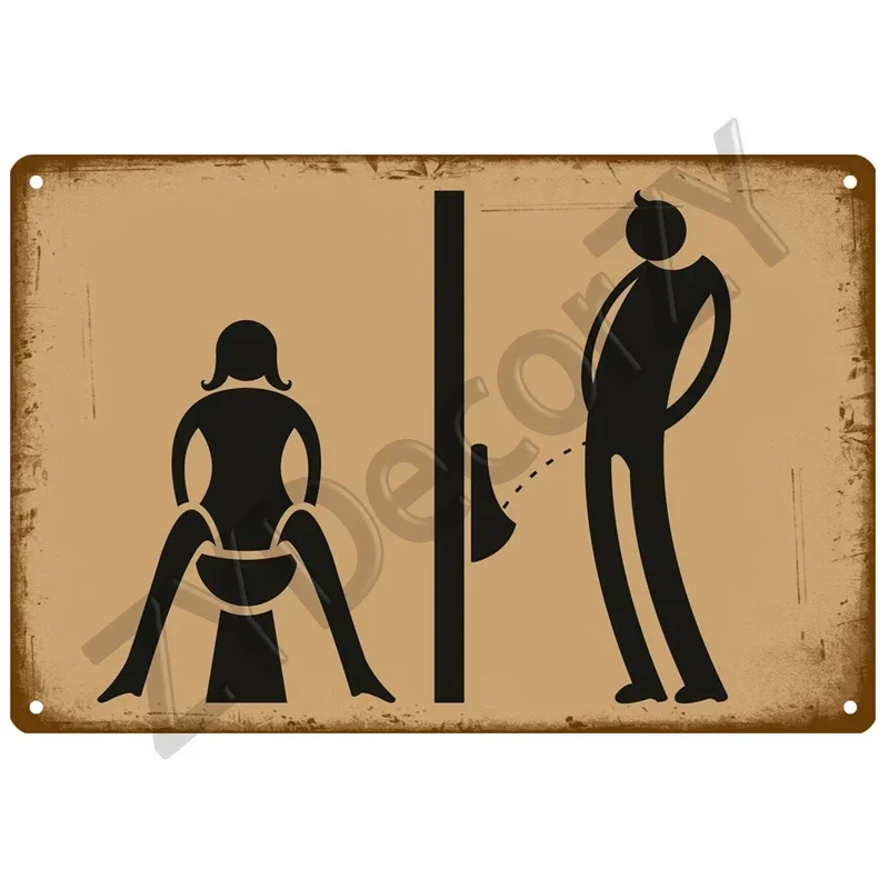 Vintage WC Toilet Metal Sign Poster 20x30cm 10 Vintage WC Toilet Metal Sign Poster 20x30cm - Image 10