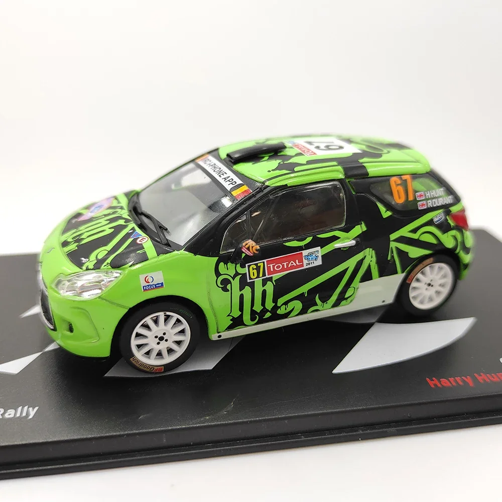 Vibrant Lime Green Citroen DS3 R3T Diecast Model 2 Vibrant Lime Green Citroen DS3 R3T Diecast Model - Image 2