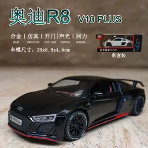 1:24 Green R8 V10 Plus Diecast Model 14 Sc7e20d8b6f9149769034492d23e4563dX