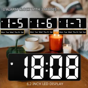 Sleek 6-Inch LED Digital Alarm Clock 10 Sc7faf4f7ea53447aba458c5262e9f141i