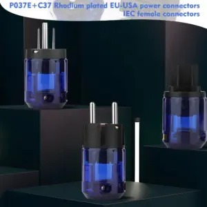 Rhodium-Plated Power & Audio Connectors Set 11 Sc80d2bd5290045539025c3ae0d2e62891