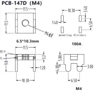 High-Current PCB-147D Terminal Connectors (Set of 10) 11 Sc80d9cd3a64f414ab308397a0042c6e28