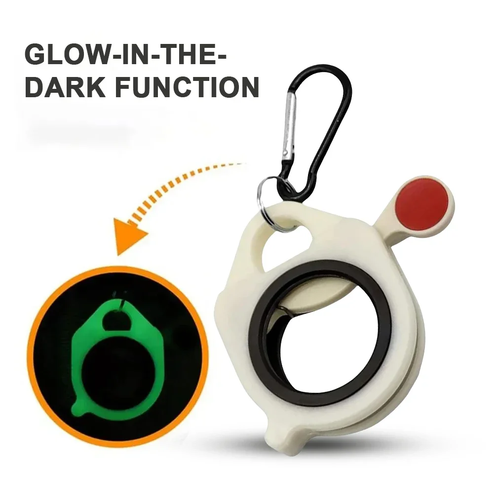 Portable Cable Tie Organizer with Ring and Button 2 Portable Cable Tie Organizer with Ring and Button - Image 2