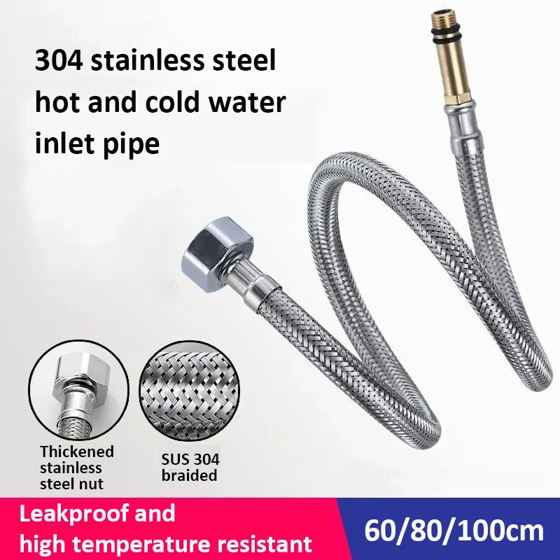 Stainless Steel Faucet Hose 60/80/100cm 4 Stainless Steel Faucet Hose 60/80/100cm - Image 4