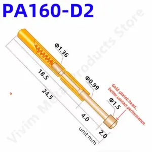 Gold Spring Test Probes for Circuits (20/100 pcs) 6 Sc83752dfaa3a4199926f0393a24d850bY
