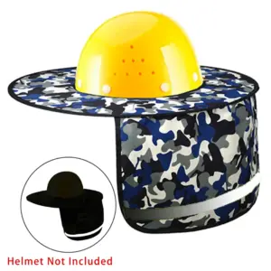 High-Visibility Safety Hat with Neck Shield 19 Sc8840bcd27044d75a0d4483d5c5789a6P