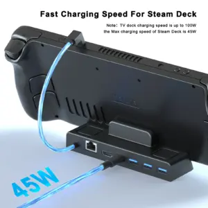 Steam Deck Docking Station HDMI 4K 60Hz USB-C 100W 12 Sc89663fa1ee546c383fea7b7201561421