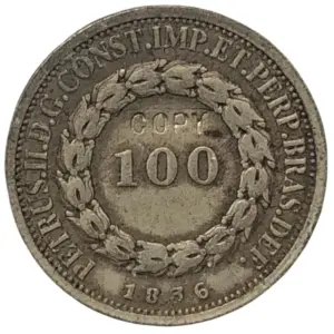 1836 Brazil 100 Reis Replica Coin