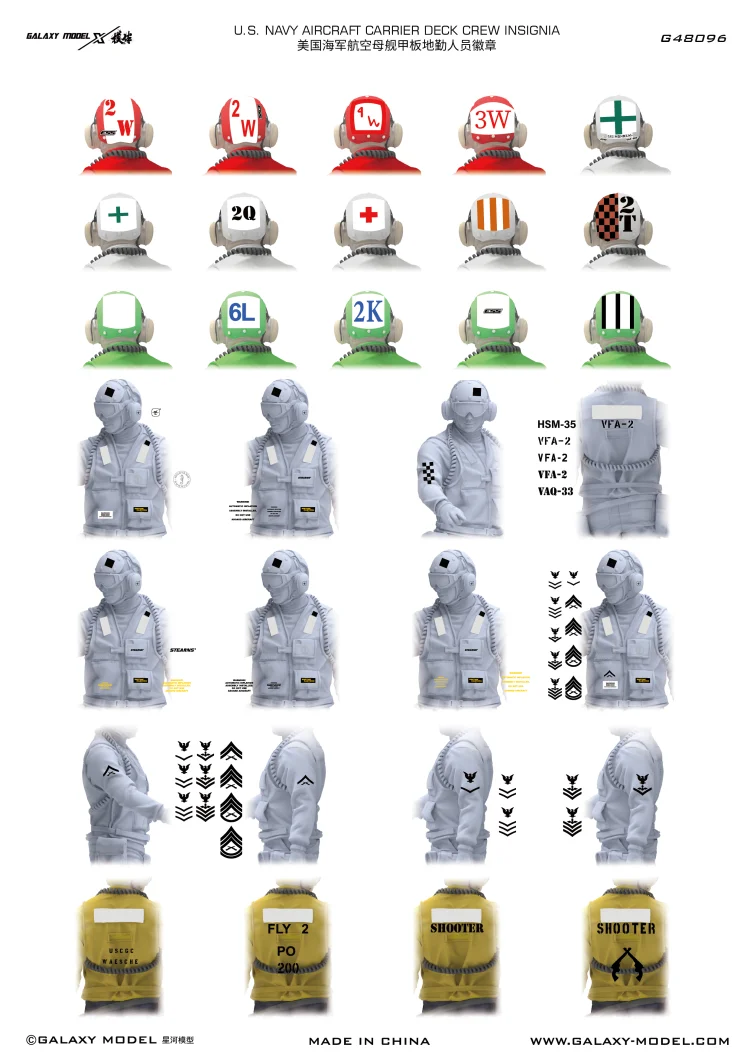 U.S. Navy Aircraft Carrier Crew Water Decals 1:48 6 U.S. Navy Aircraft Carrier Crew Water Decals 1:48 - Image 6