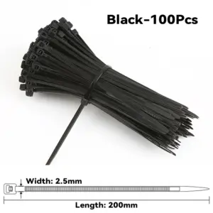 Self-Locking Nylon Cable Ties Set, 100 Pack 15 Sc90c164b756f4c8097e3adf2a55365a0p 2