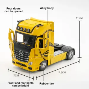 1:36 Scale Realistic Tractor Truck Model 13 Sc9171590c66948f48b9db8384f29cfbfG