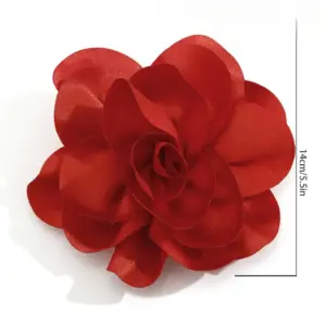 Vintage Fabric Flower Pin with Layered Satin Flowers 10 Sc92751d507d9449c8980b8bfab1351d95