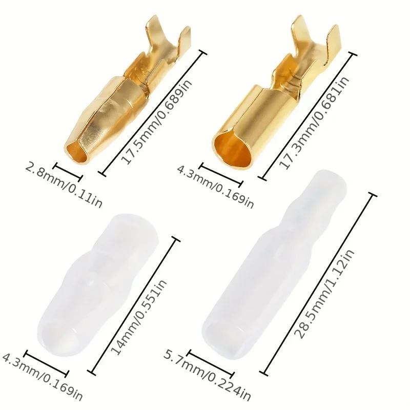 3.9mm Brass Bullet Connector Set for Wires 3 3.9mm Brass Bullet Connector Set for Wires - Image 3
