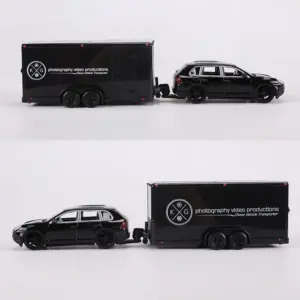 1:64 Scale Diecast Porsche Cayenne with Alloy Trailer 9 Sc9ef7a49ece8467eb751207fd5b39131q