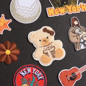 Cartoon Guitar Bear Embroidered Iron-On Patch 13 Sca068dca9d52409790c9d8f1353edc46A