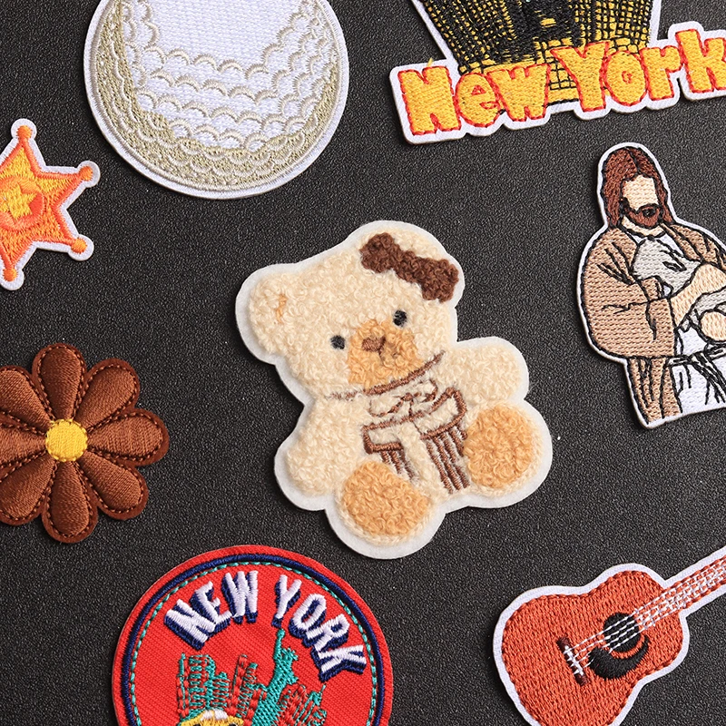 Cartoon Guitar Bear Embroidered Iron-On Patch 4 Cartoon Guitar Bear Embroidered Iron-On Patch - Image 4