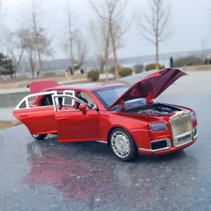 Aurus Senat 1:24 Diecast Model in Glossy Black 10 Sca45cfe3ff644d1180129fc5c91c27e4e