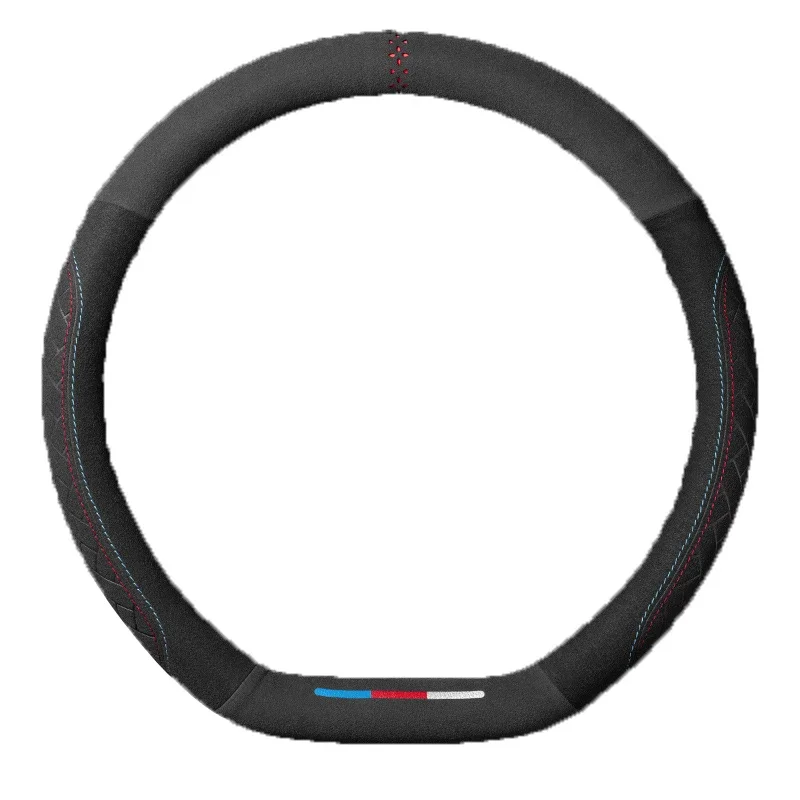 Suede Steering Wheel Cover for 38cm Wheels 6 Suede Steering Wheel Cover for 38cm Wheels - Image 6