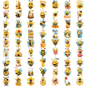 Bee Cartoon Tattoo Stickers Set for Adults 13 Sca701a76fa604ca2a35afaae06eee139D